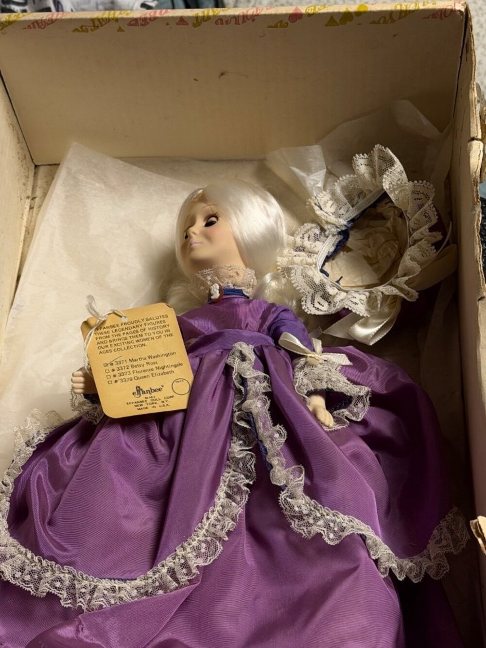 Effanbee porcelain doll from the "Women of the Ages" collection, specifically th
